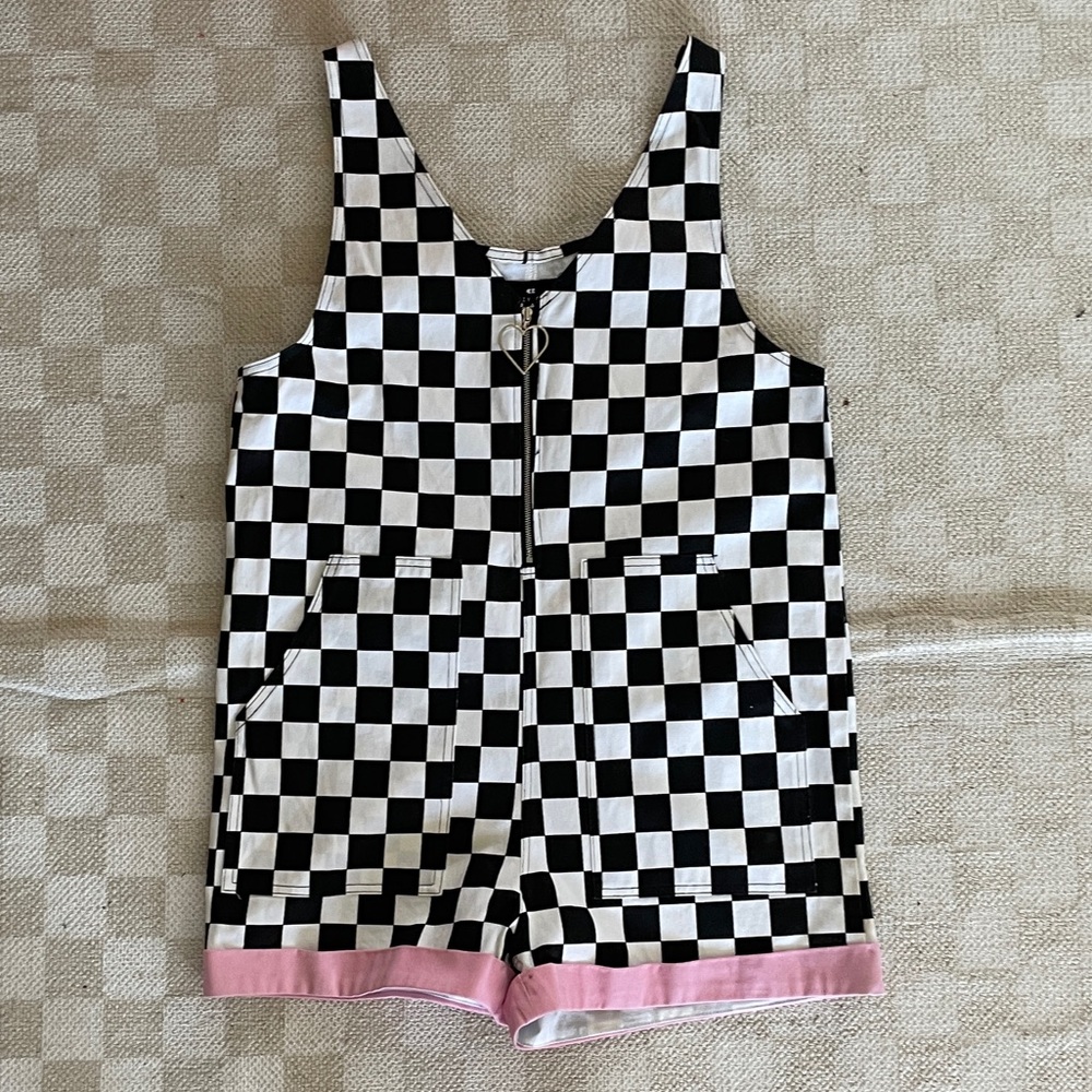 Lazy Oaf checkered romper